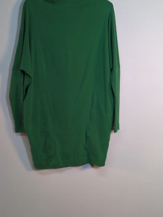 Daily Practice by Anthropologie Long Sleeve Mock Neck Mini Dress Green, Size S - Picture 4 of 11